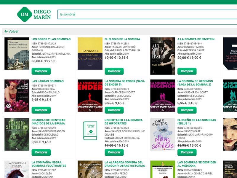 El buscador de Magento más rápido en Librerías Diego Marín